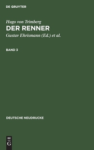 DER RENNER BD. TRIMBERG 9783110986440 预订