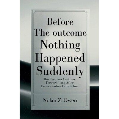 预订 Before the Outcome: Nothing Happened Suddenly: How Systems Continue Forward Long After Understanding Falls Behind 9