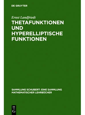 预订 Thetafunktionen und hyperelliptische Funktionen: 9783111192284