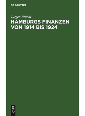 预订 Hamburgs Finanzen von 1914 bis 1924: 9783111171302