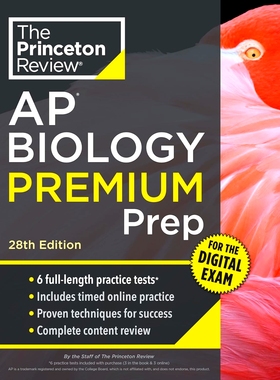 现货 普林斯顿AP生物学 第28版 备考指南 英文原版 Princeton Review AP Biology Premium Prep, 28th Edition