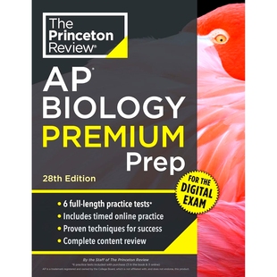 现货 普林斯顿AP生物学 第28版 备考指南 英文原版 Princeton Review AP Biology Premium Prep, 28th Edition
