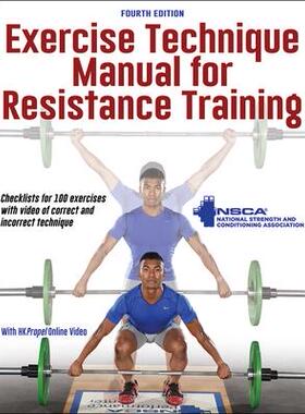[预订]Exercise Technique Manual Resistnce Training 4E W/HKPropel Ol Vid 9781492596998