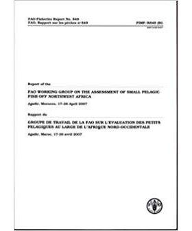 预订 Report of the FAO Working Group on the Assessment of Small Pelagic Fish off Northwest Africa FAO关于评价非洲西北部