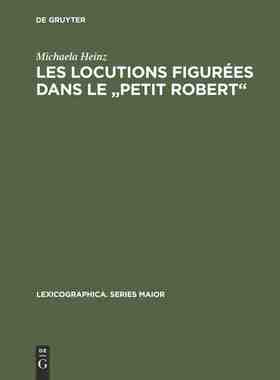 【预订】Les locutions figurées dans le Petit Robert 9783484309494