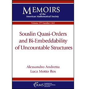 预订 Souslin Quasi-Orders and Bi-Embeddability of Uncountable Structures 不可数结构的 Souslin 准阶与双嵌入性: 9781470452