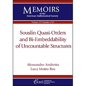 预订 Souslin Quasi-Orders and Bi-Embeddability of Uncountable Structures 不可数结构的 Souslin 准阶与双嵌入性: 9781470452