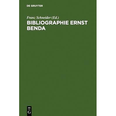 预订 Bibliographie Ernst Benda: 9783110098020
