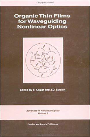 【预售】Organic Thin Films for Waveguiding Nonlinear Optics