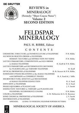 【预订】Feldspar Mineralogy 9780939950140