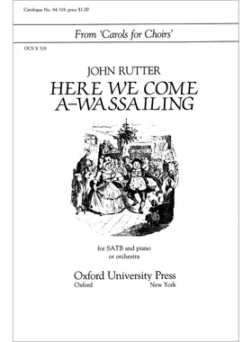 预订 Here we come a-wassailing 过节唱和歌: 9780193854475