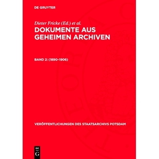9783112720585 Dok. Vsp 1890–1906 Bd. Arch. Geh. Fricke 预订