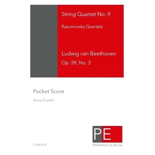 预订 String Quartet No. 9: Pocket Score: 9781448615100
