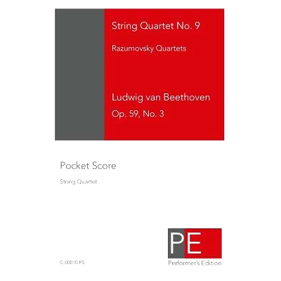 预订 String Quartet No. 9: Pocket Score: 9781448615100