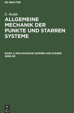 【预订】Mechanische Summen und starre Gebilde 9783111062778