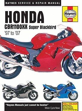 [预订]Honda CBR1100XX Super Blackbird (97 - 07) Haynes Repair Manual 9781785210525