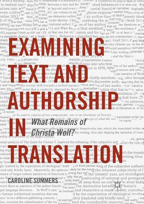 【预订】Examining Text and Authorship in Translation