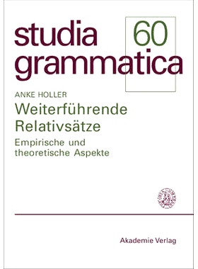 预订 Weiterführende Relativsätze: Empirische und theoretische Aspekte: 9783050041353