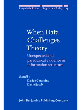 预订 When Data Challenges Theory. Unexpected and paradoxical evidence in information structure. 当数据挑战理论时：信息结