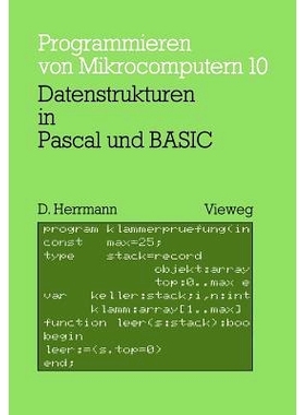 预订 Datenstrukturen in Pascal und BASIC: mit 12 Pascal- und 8 BASIC-Programmen: 9783528042639