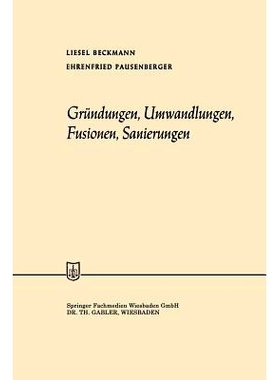 预订 Gründungen, Umwandlungen, Fusionen, Sanierungen: 9783663126126