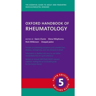 预订 Oxford Handbook of Rheumatology 牛津风湿病学手册,第五版: 9780198885153