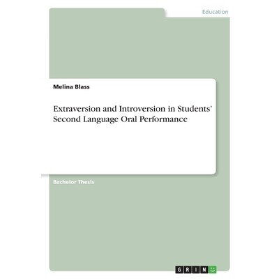 预订 Extraversion and Introversion in Students’ Second Language Oral Performance 9783389127643