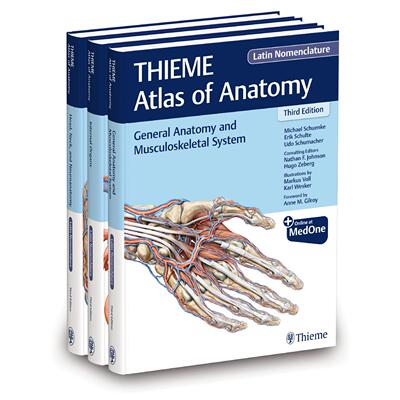 预订 THIEME Atlas of Anatomy, Latin Nomenclature, Three Volume Set, Third Edition