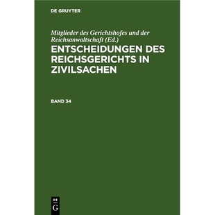 Reichsg. Ergz0 Entsch. 9783112677278 Bd. 预订 Zivils.