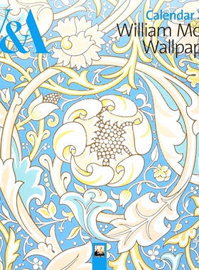 现货 V&A博物馆 威廉莫里斯 墙纸图样 2026年挂历 英文原版 进口艺术日历 V&A: William Morris Wallpapers Wall Calendar