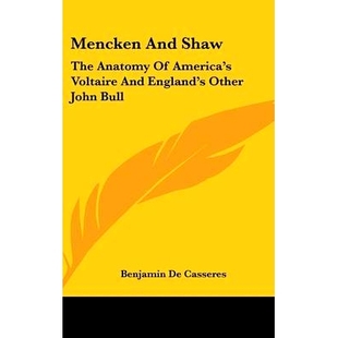 Shaw 9781436685801 Bull Voltaire Mencken and England’s Anatomy The John 预订 Other America’s