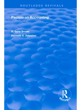 预订 Paciolo on Accounting 会计学: 9780367179335