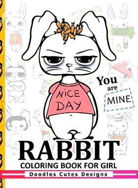 预订 Rabbit Coloring Books for girls: Coloring Books for Boys, Coloring Books for Girls 2-4, 4-8, 9-12, Teens & Adults: