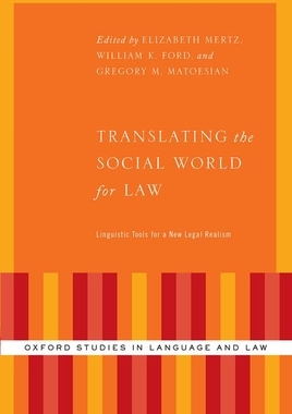 【预订】Translating the Social World for Law