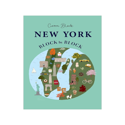 纽约插画旅行指南 Cierra Block 英文原版 精装 New York Block by Block: An illustrated guide to the iconic American city