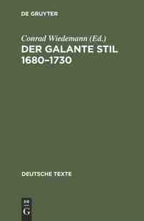 【预订】Der galante Stil 1680–1730 9783484190092