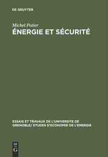 【预订】Énergie et sécurité 9783111272306