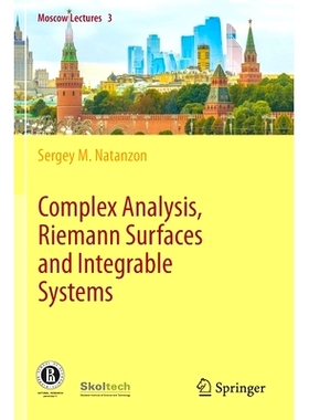 现货 Complex Analysis, Riemann Surfaces and Integrable Systems 复杂的分析,黎曼曲面和可积系统: 9783030346423