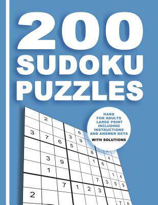 [预订]200 Sudoku Puzzles Hard for adults large print including Instructions and answer keys With solutions 9781079703467