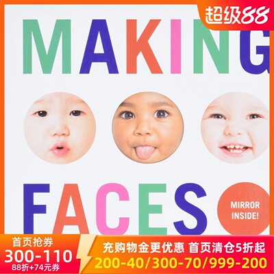 英文原版宝宝做鬼脸情绪认知