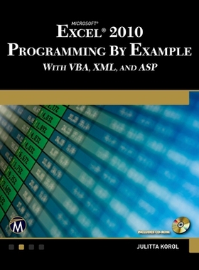 预订 Microsoft* Excel* 2010 Programming By Example with VBA, XML, and ASP Microsoft* Excel* 2010 使用 VBA、XML 和 ASP 进