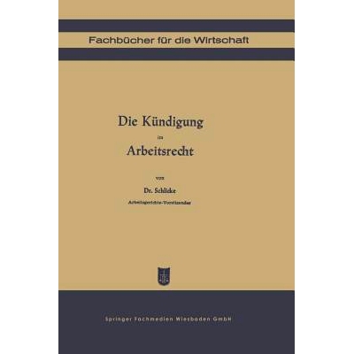 预订 Die Kündigung im Arbeitsrecht: 9783663147084