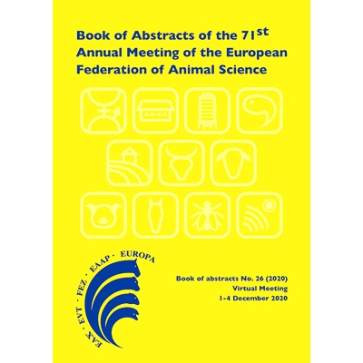 预订 Book of Abstracts of the 71st Annual Meeting of the European Federation of Animal Science: Virtual meeting, Decembe
