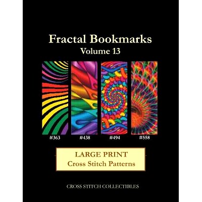 预订 Fractal Bookmarks Vol. 13: Large Print cross stitch patterns: 9781974611850