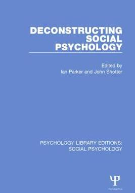 【预订】Deconstructing Social Psychology