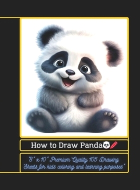预订 How to Draw Panda: Step-by-Step Tutorial and Coloring Book for kids 6-12 years: 9798322075455