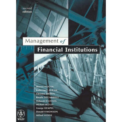 预订 Management of Financial Institutions 2e 金融机构管理: 9780470803530