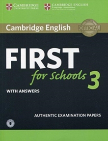 【预售】Cambridge English First for Schools 3 Student’s Book with Answers with Audio