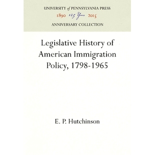 預訂 History Legislative Immigration Policy American 1965 9780812277968 1965美國移民政策立法史 1798