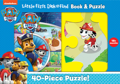 【预订】Nickelodeon Paw Patrol: Little First Look and Find Book & Puzzle